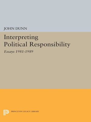 cover image of Interpreting Political Responsibility